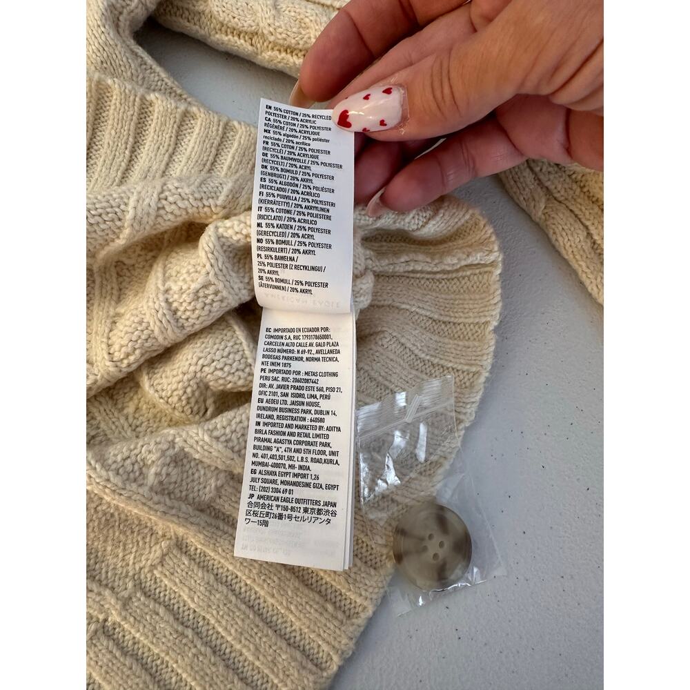 American Eagle Beige Women’s Sweater Cardigan - Picture 5 of 7